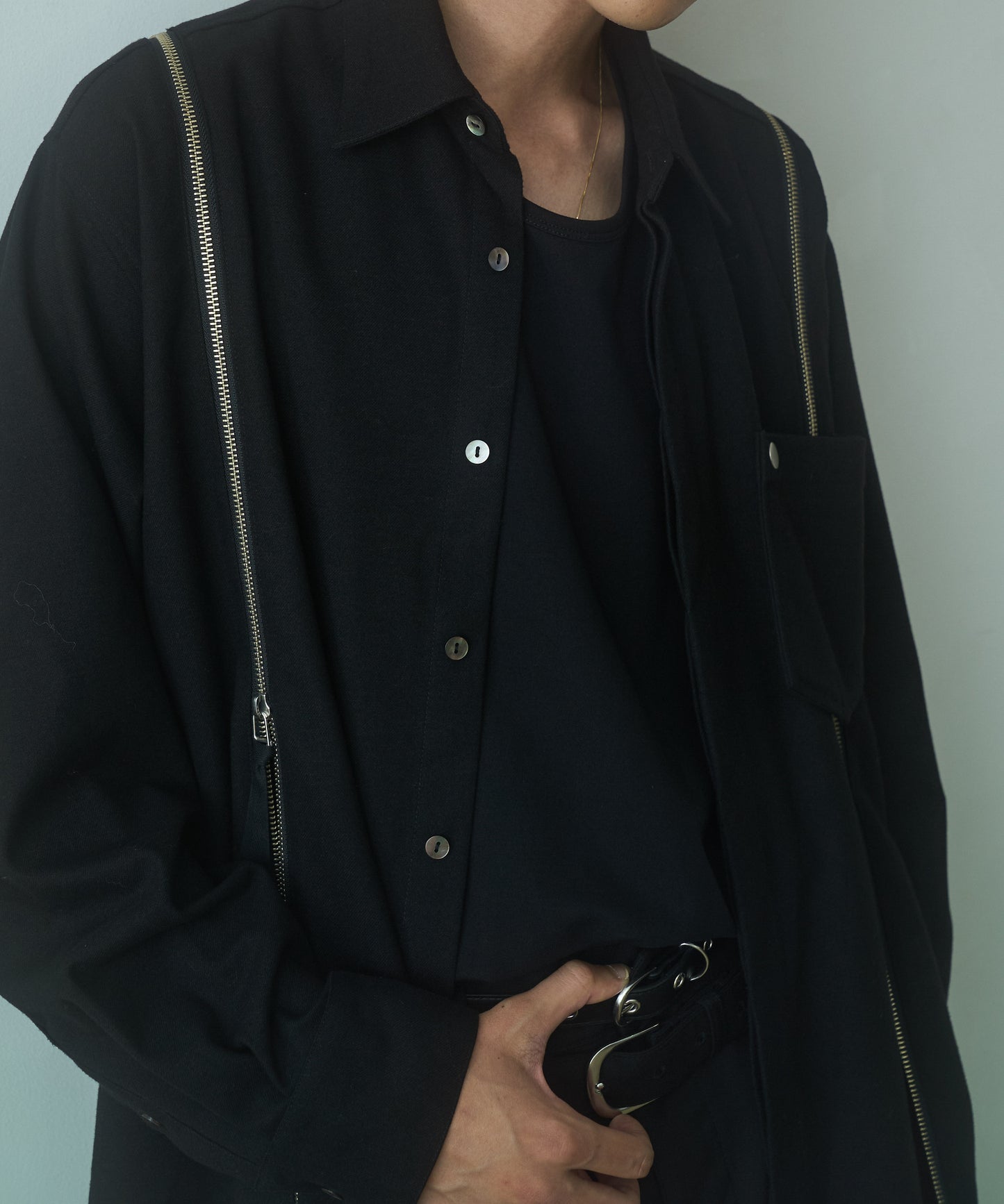 String Zip Shirt