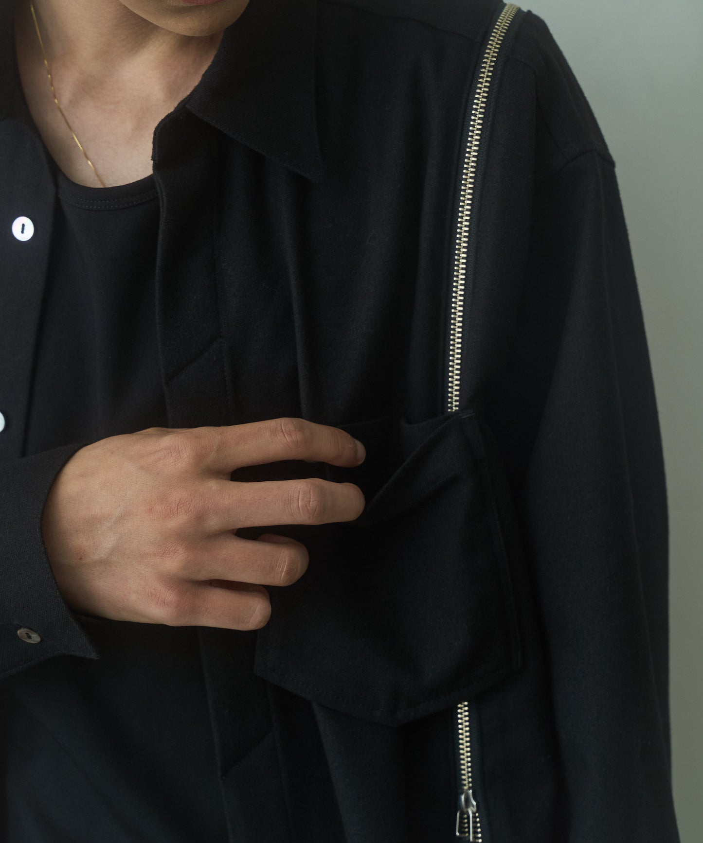 String Zip Shirt