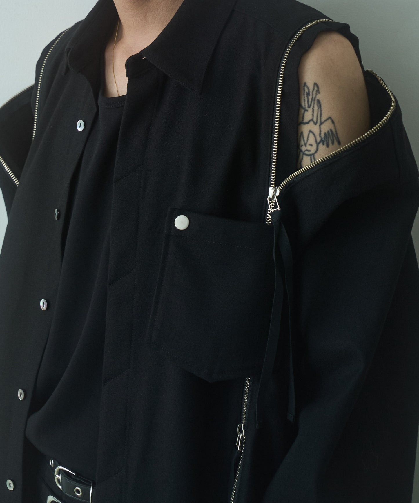 String Zip Shirt