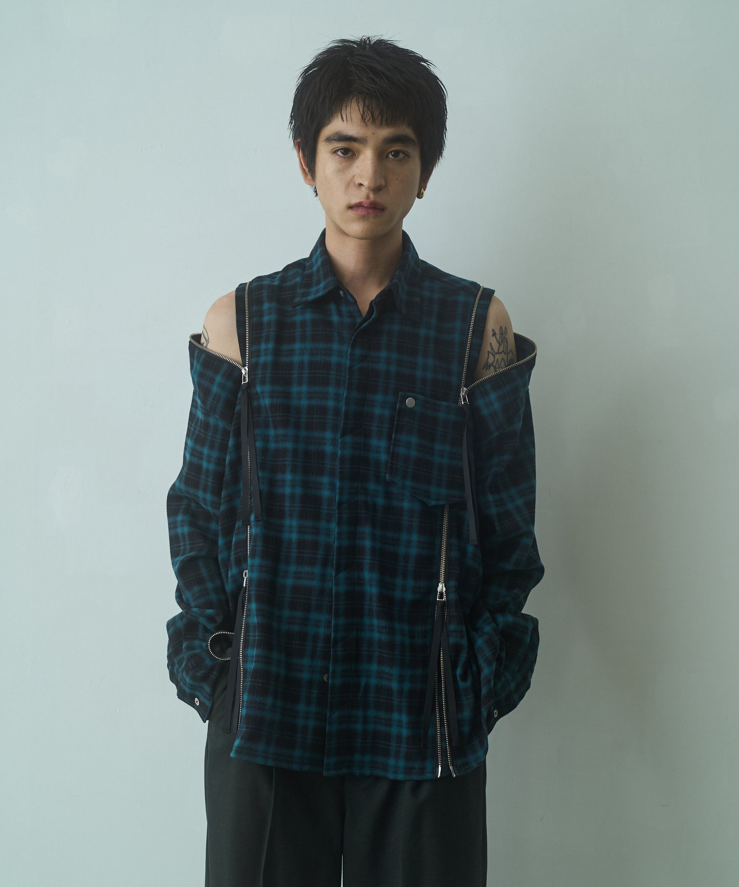String Zip Shirt