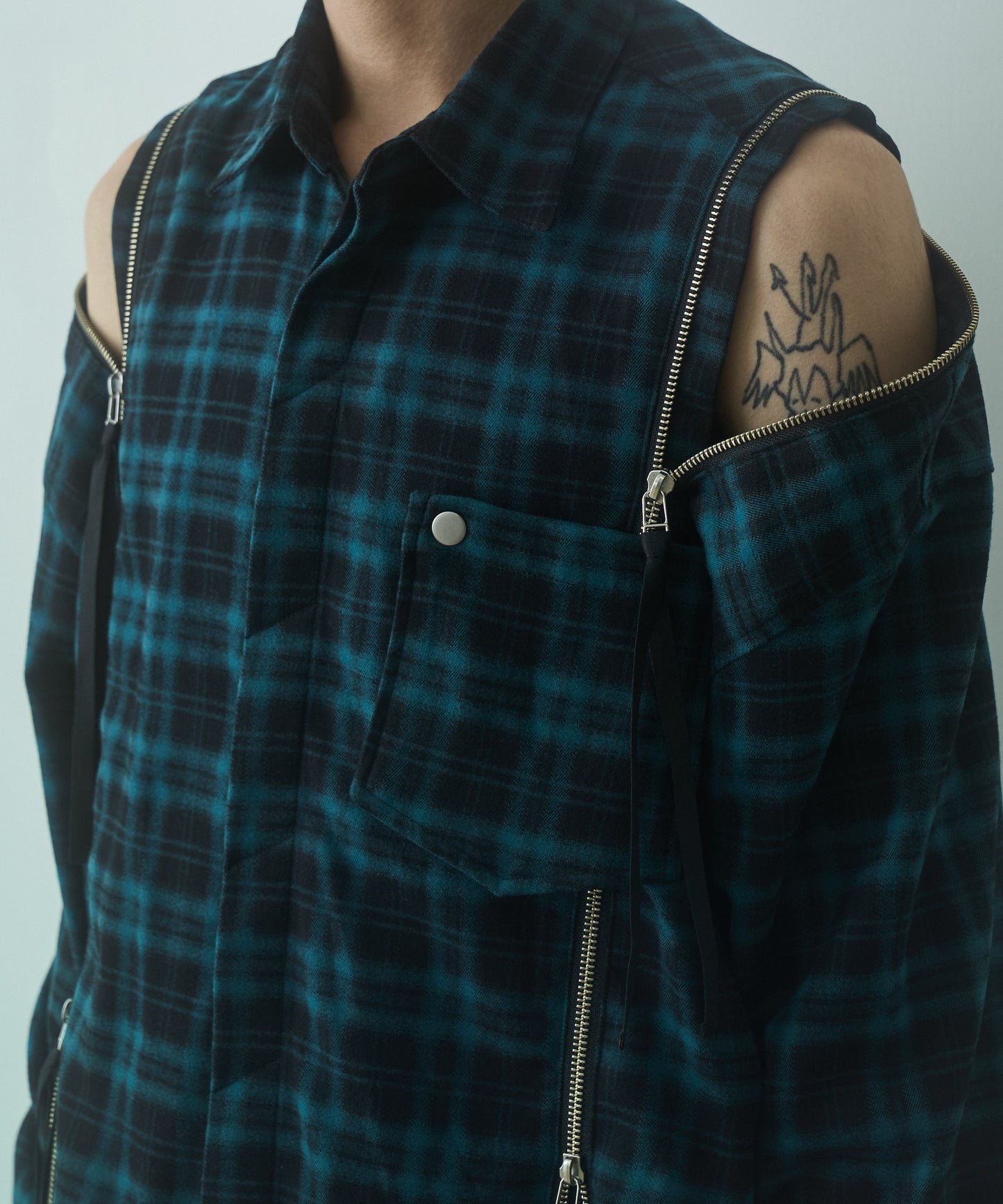 String Zip Shirt
