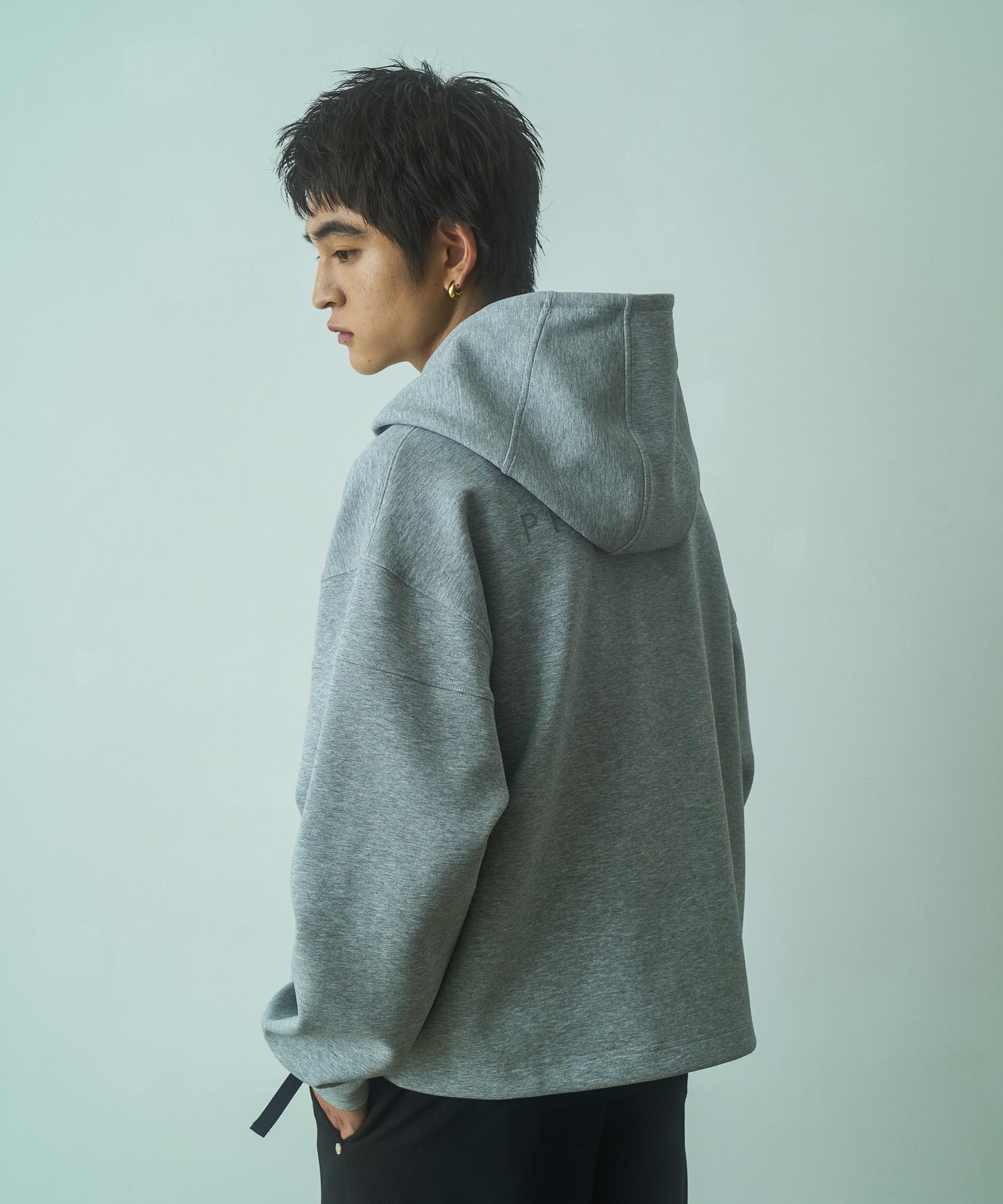 Cross neck cargo parka