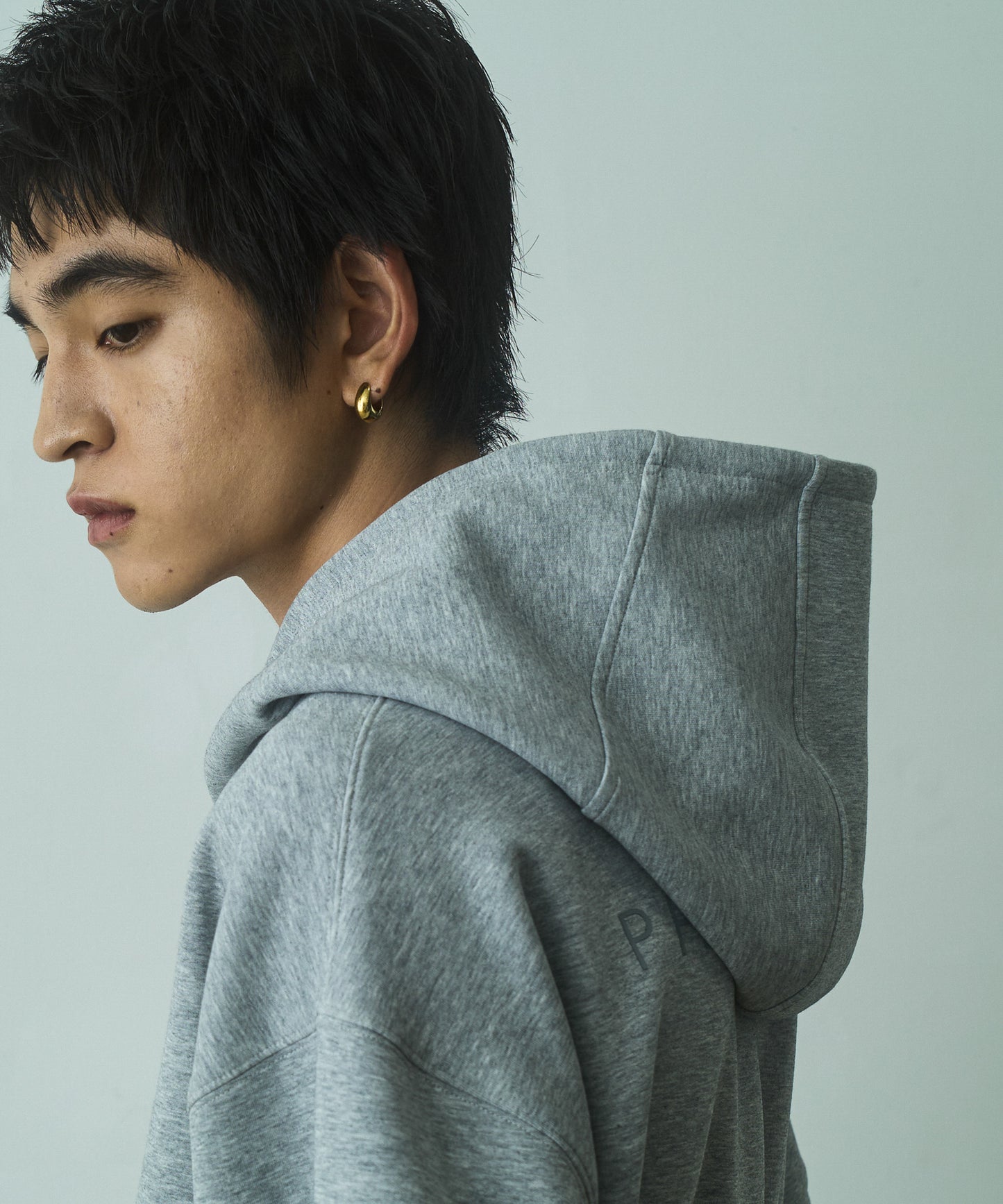 Cross neck cargo parka