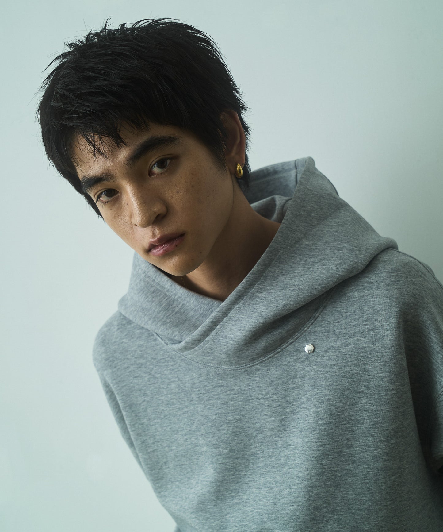 Cross neck cargo parka