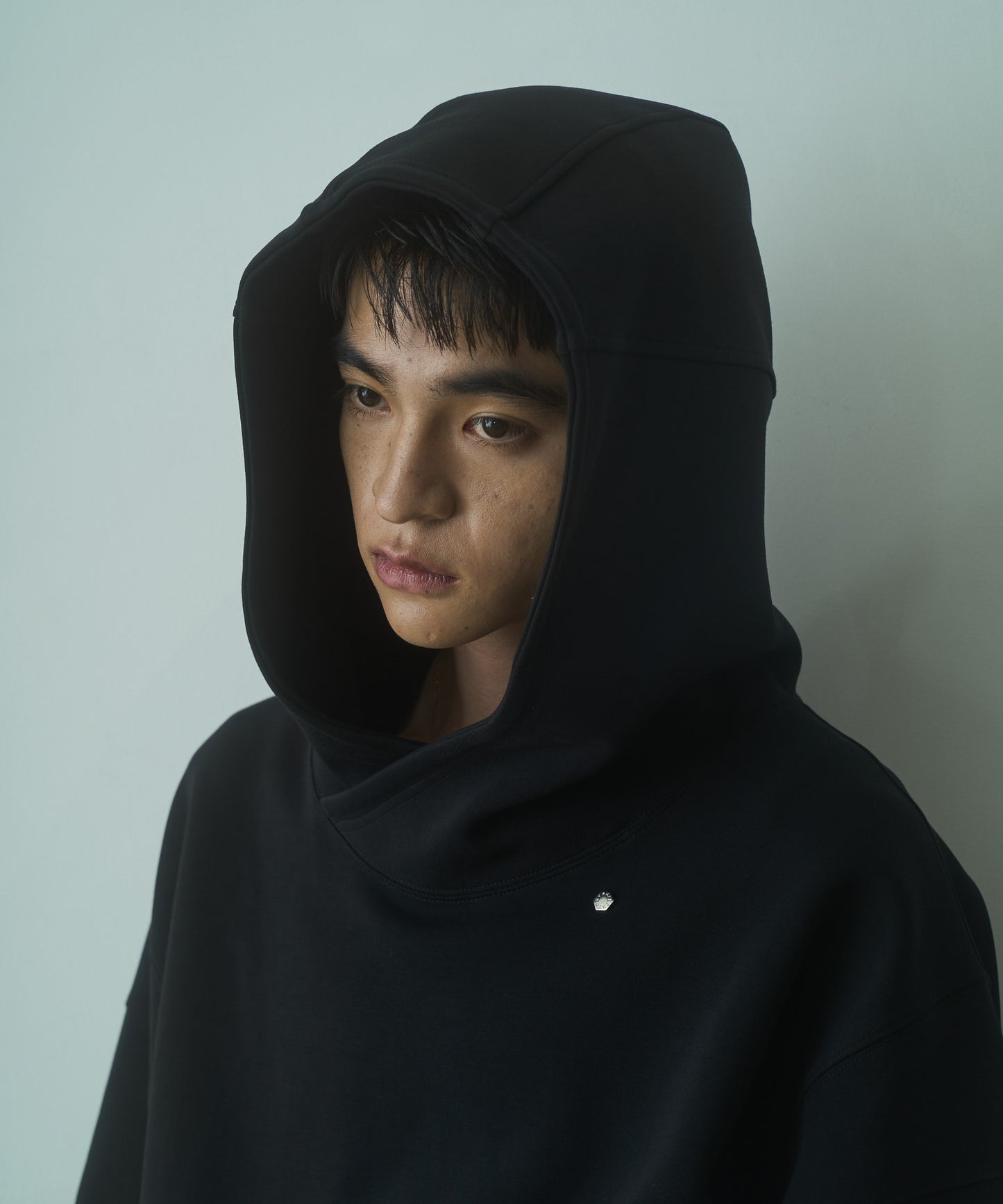 Cross neck cargo parka