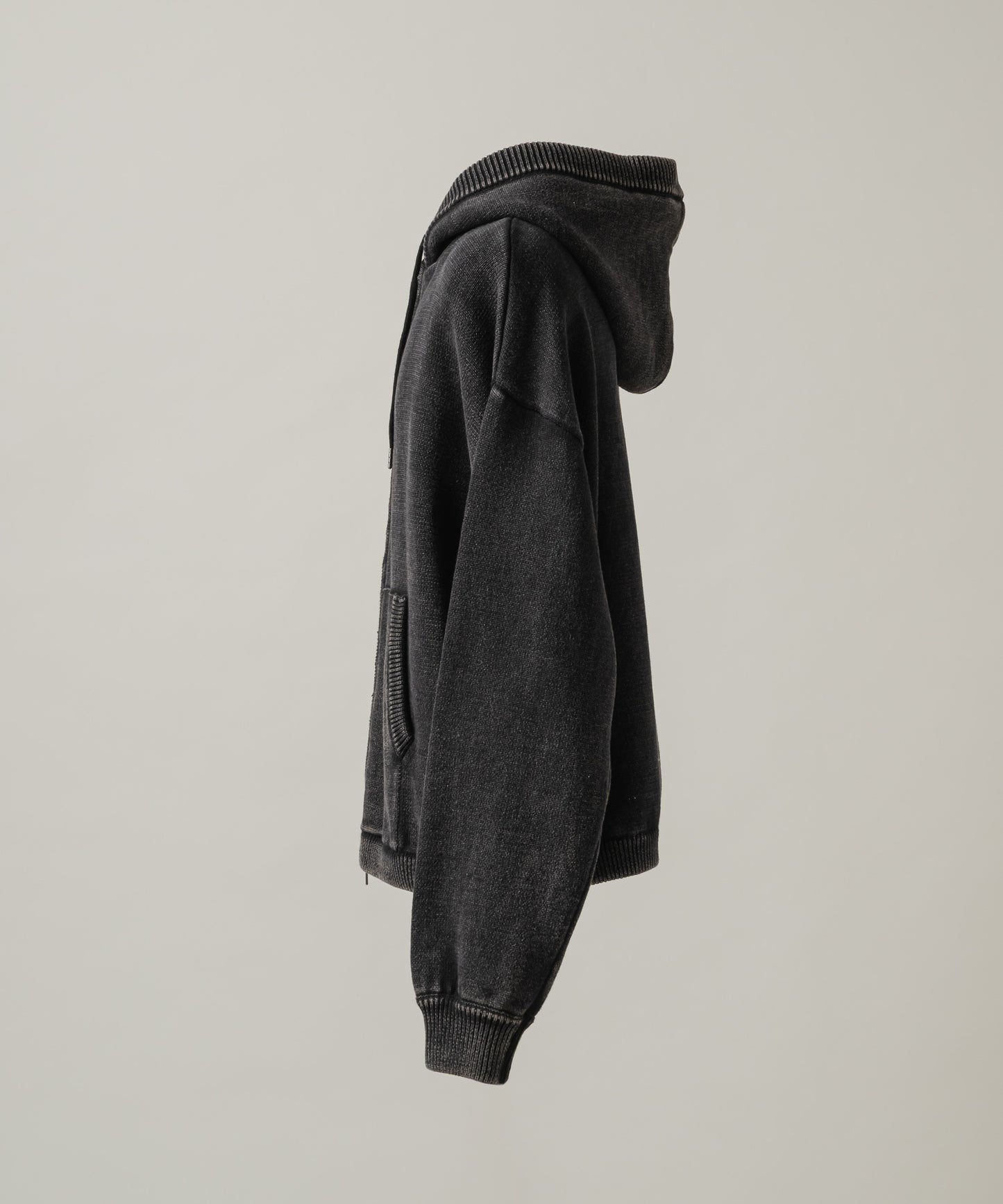 Bio wash knit parka/バイオウォッシュニットパーカー