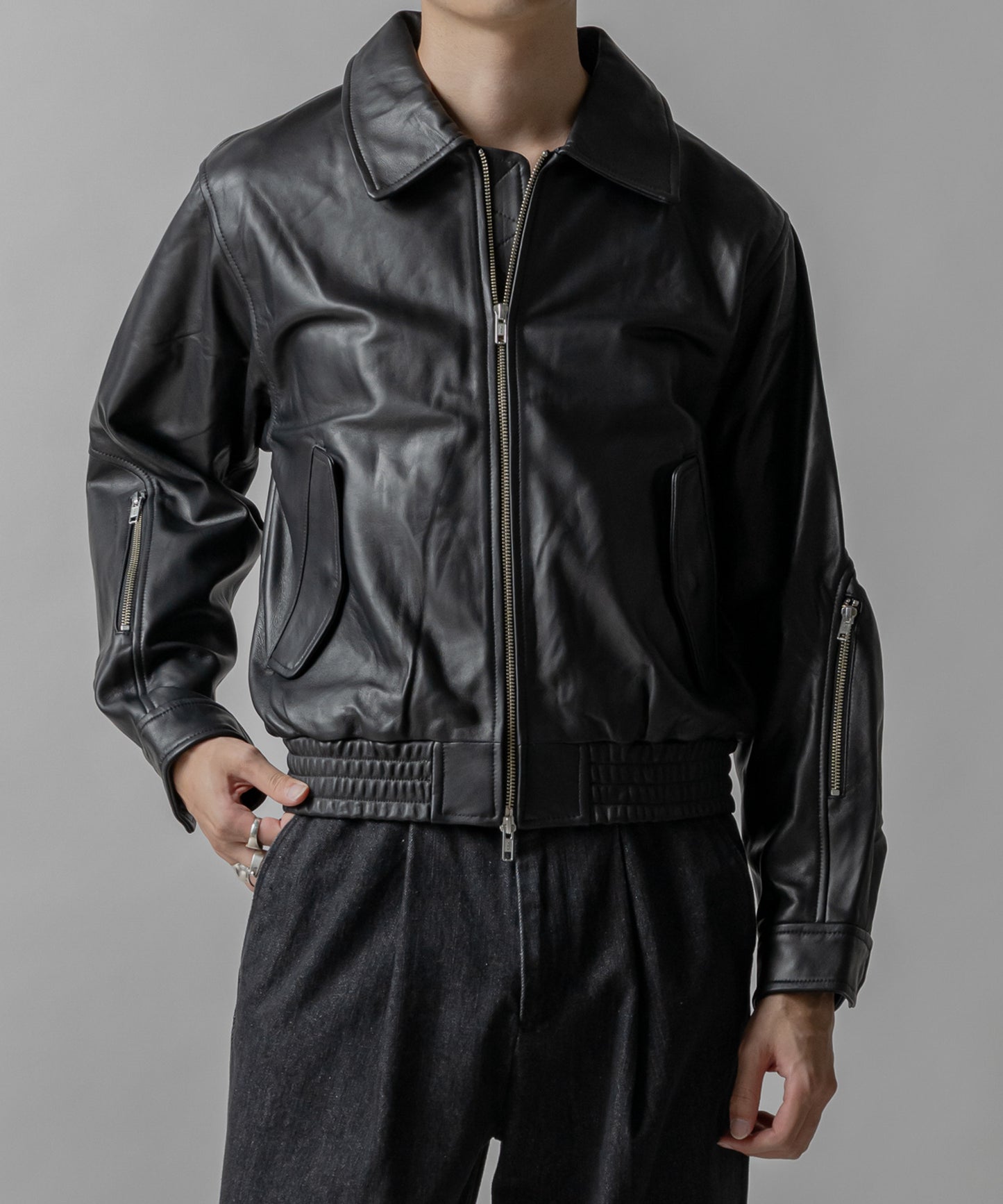Lamb leather blouson / ラムレザーブルゾン