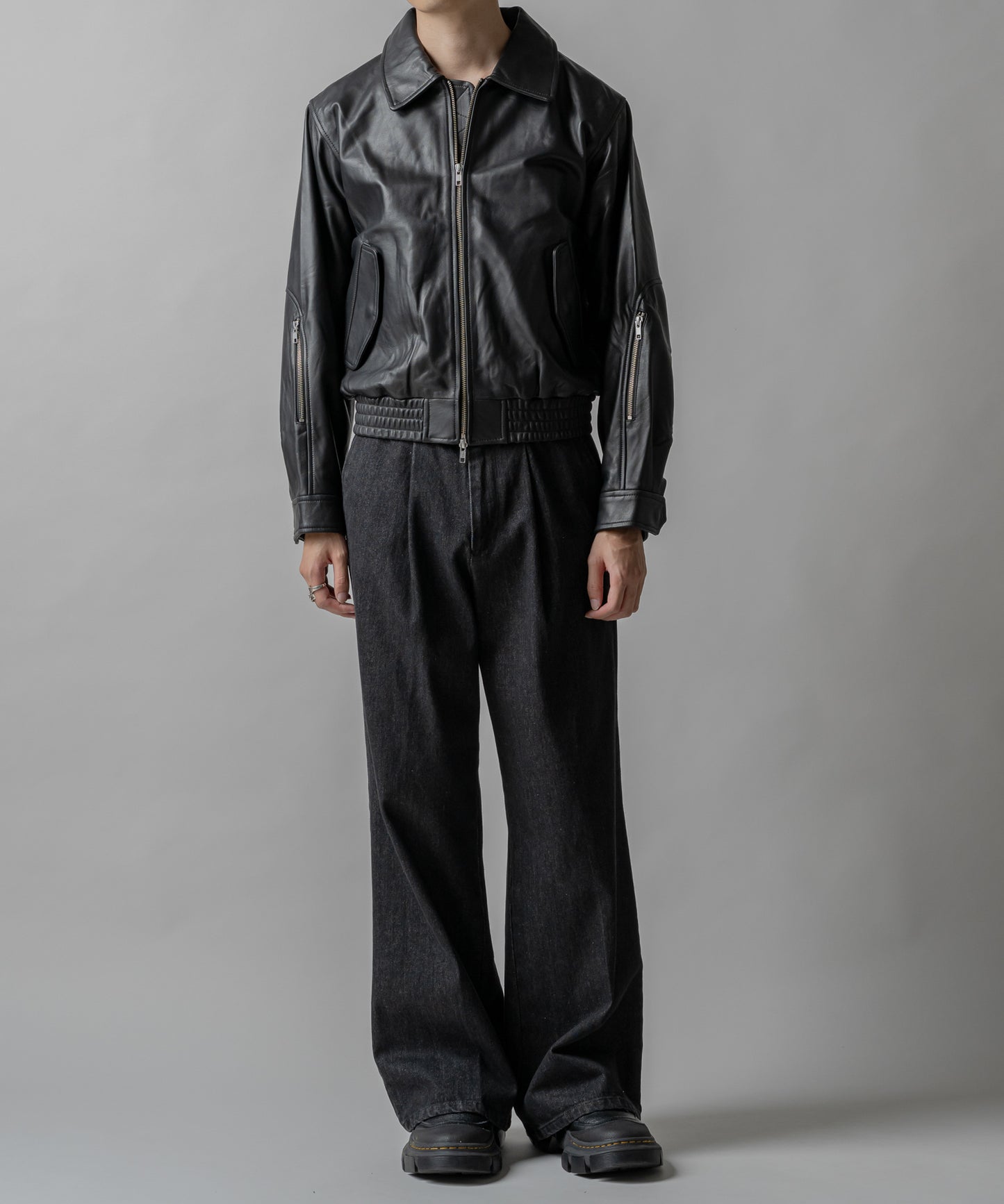 Lamb leather blouson / ラムレザーブルゾン