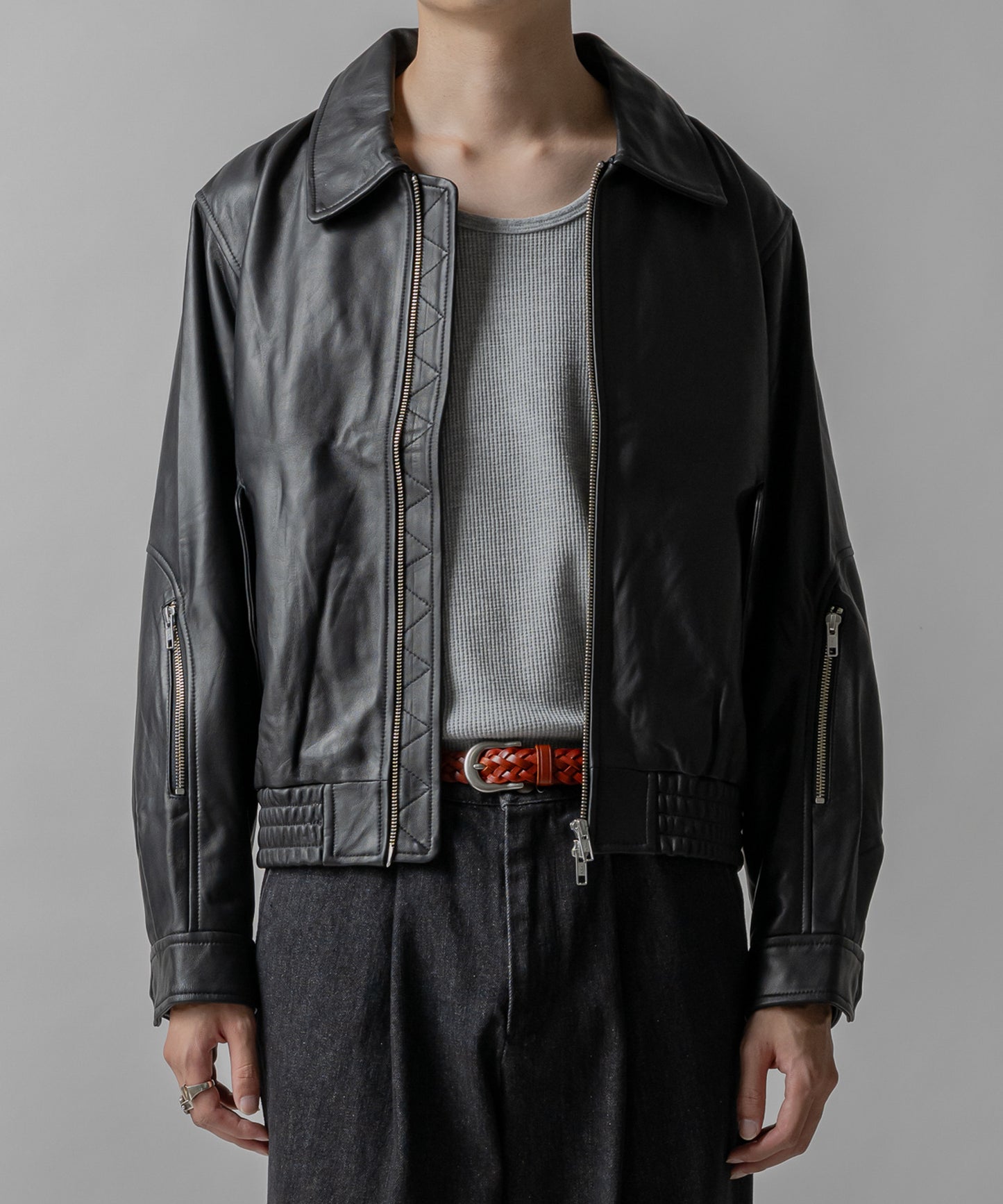 Lamb leather blouson / ラムレザーブルゾン
