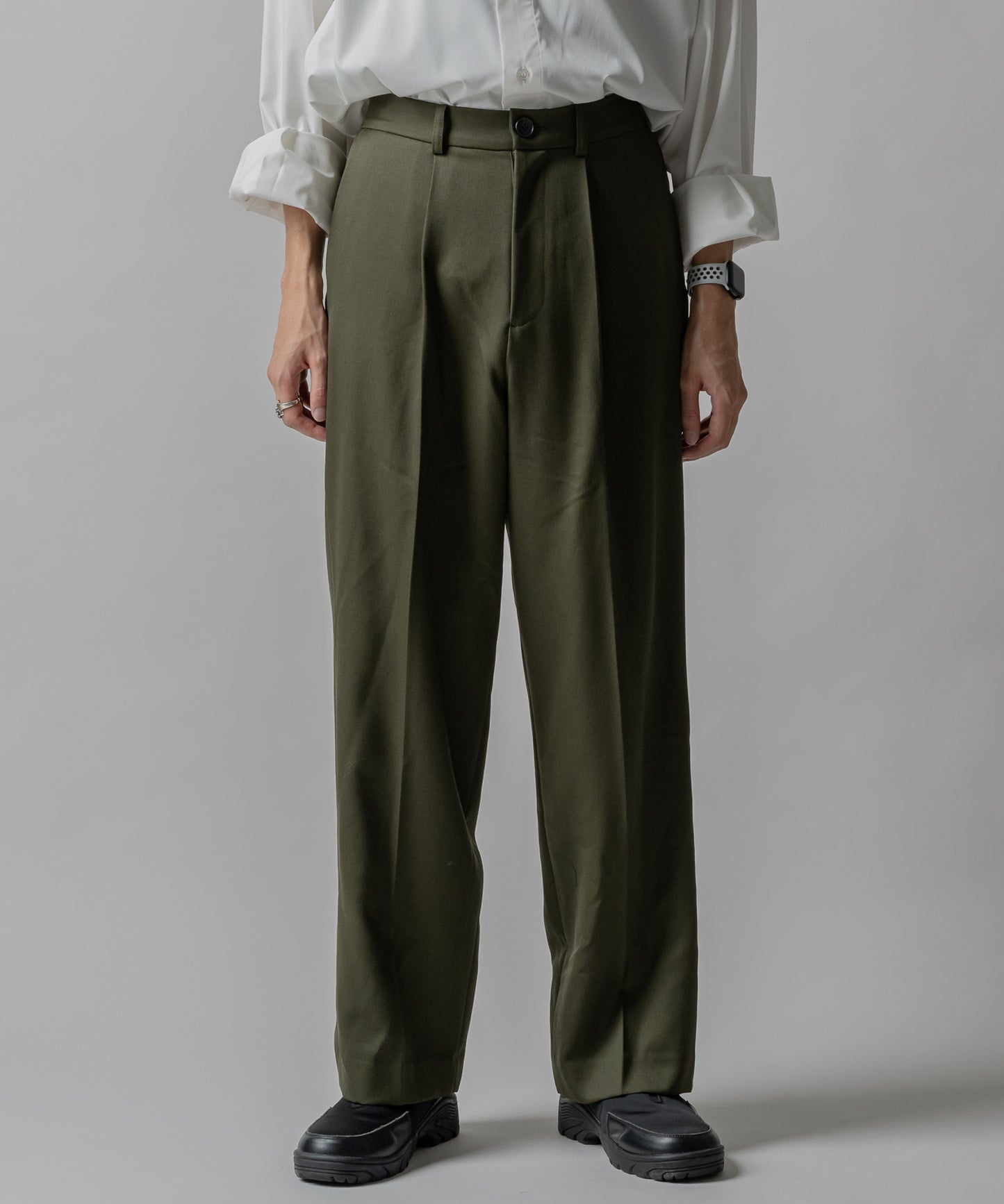 Wool gabardine 100% straight slacks