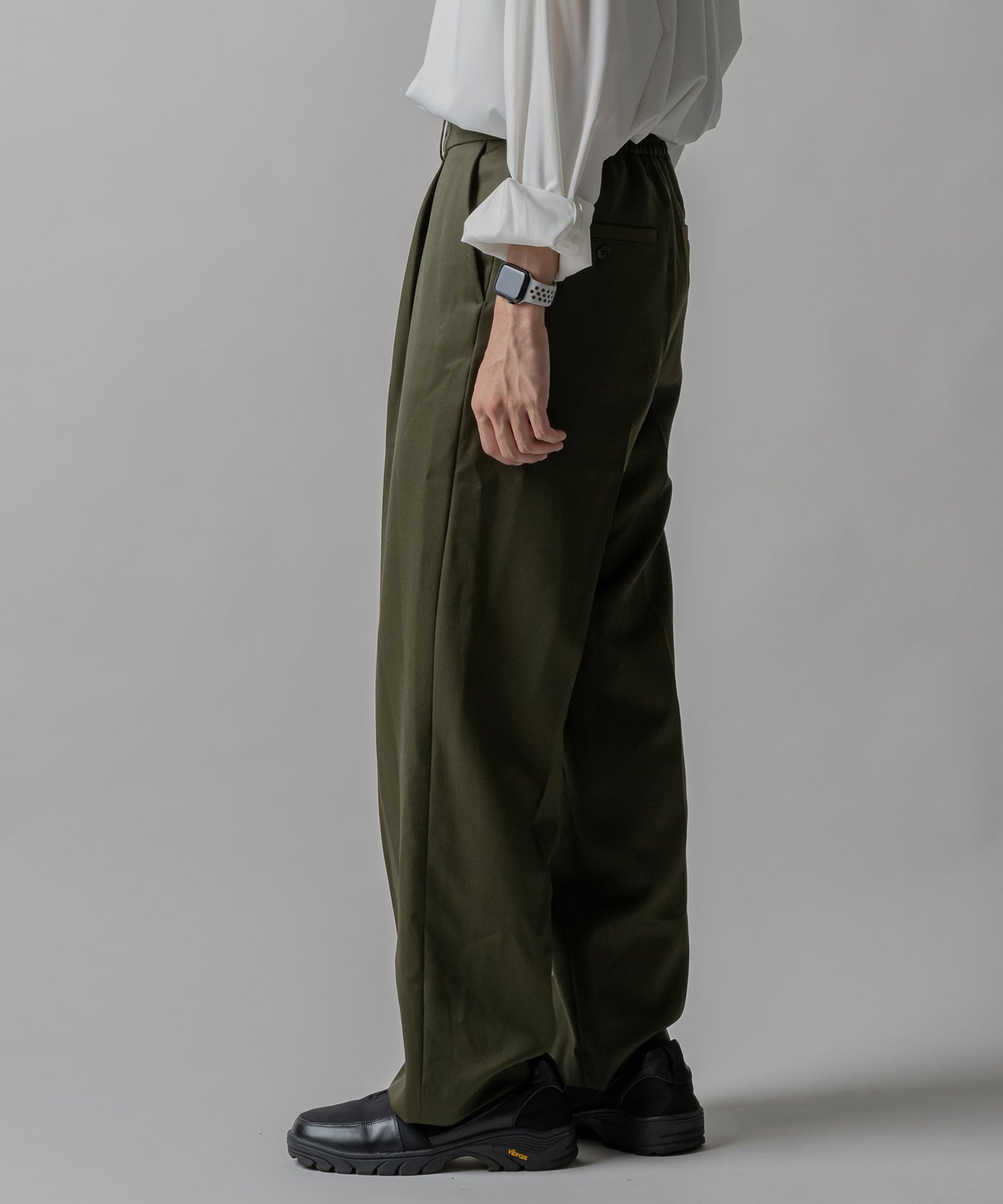Wool gabardine 100% straight slacks